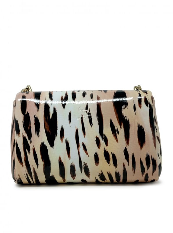 Christian Louboutin CHRISTIAN LOUBOUTIN 1255288 M023 LEOPARD GIGI NAPLAK LEATHER LOUBI54 POUCH BAG Dierenprint