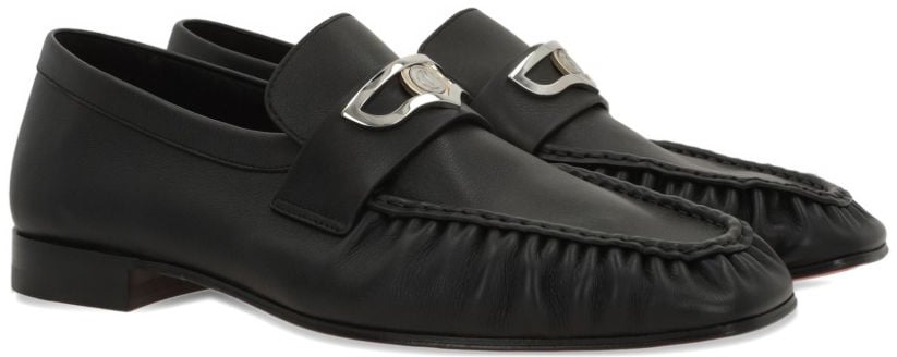 Christian Louboutin Flat Shoes Black Zwart