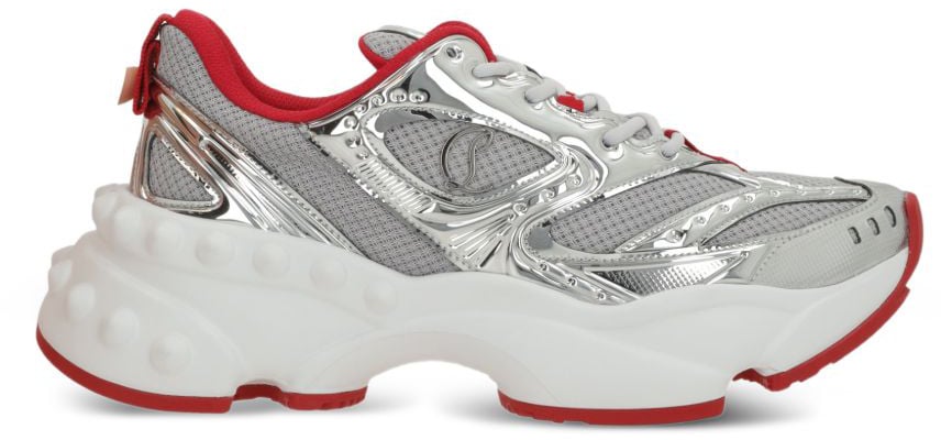 Christian Louboutin Sneakers Silver Zilver