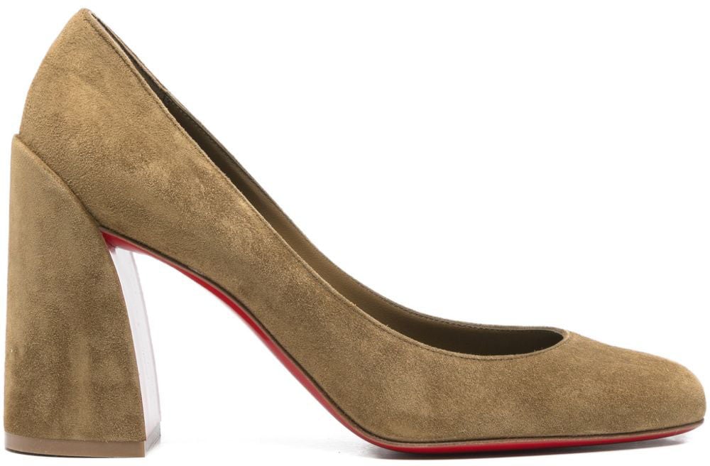 Christian Louboutin With Heel Brown Bruin