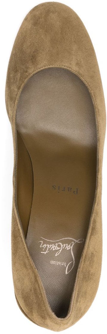Christian Louboutin With Heel Brown Bruin
