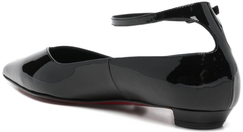 Christian Louboutin Flat Shoes Black Zwart