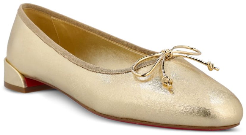 Christian Louboutin Flat Shoes Grey Grijs