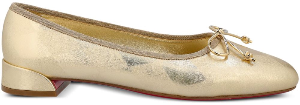 Christian Louboutin Flat Shoes Grey Grijs