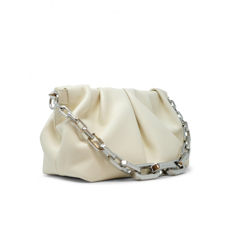 Christian Louboutin CHRISTIAN LOUBOUTIN 1265023 W699 IVORY NAPPA EVA SHOULDER SMALL BAG Neutraal