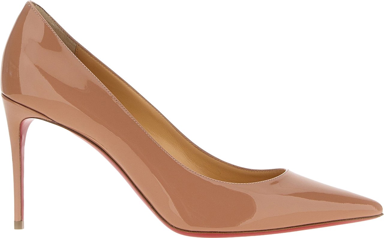 Christian Louboutin Beige Calfskin High Heel Pumps Beige
