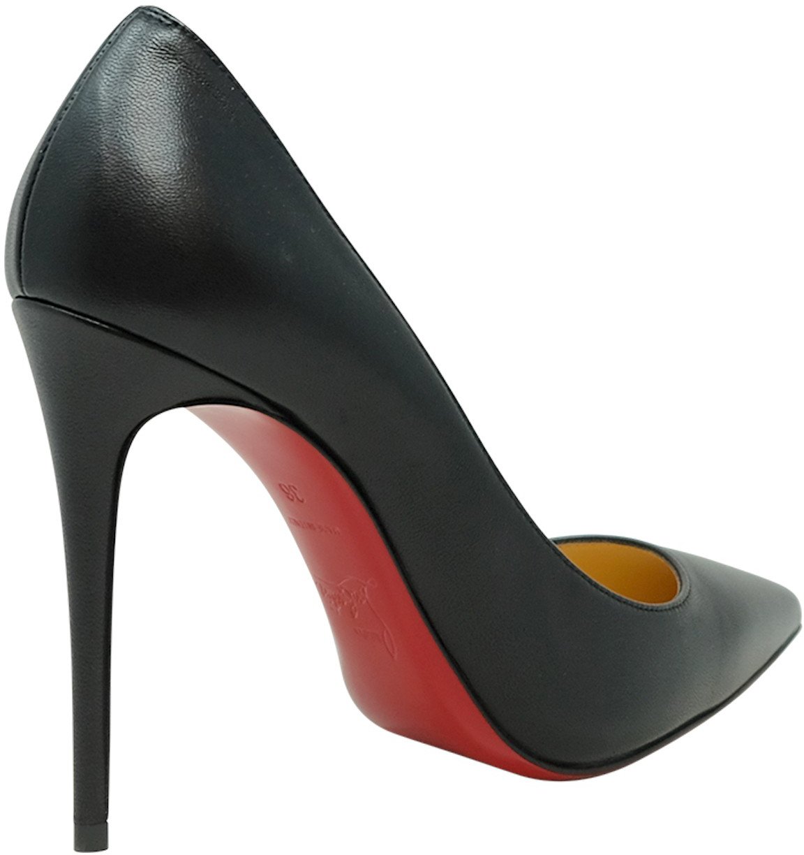 Christian Louboutin CHRISTIAN LOUBOUTIN 3191410 BK01 BLACK LEATHER KATE 100 PUMPS Zwart