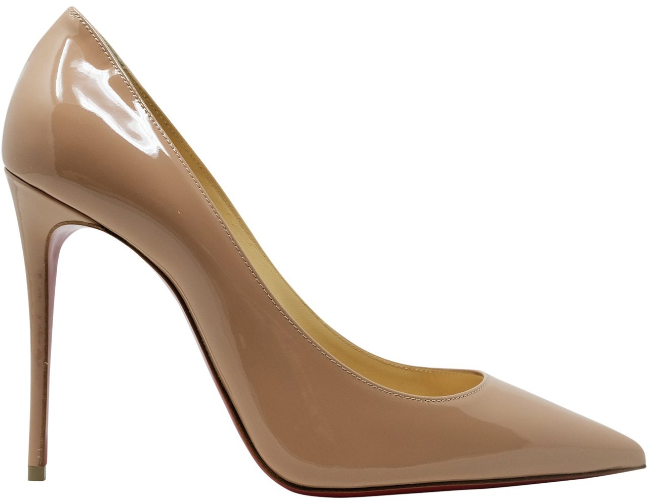 Christian Louboutin CHRISTIAN LOUBOUTIN 3191411 PK20 NUDE PATENT KATE 100 PUMPS Beige