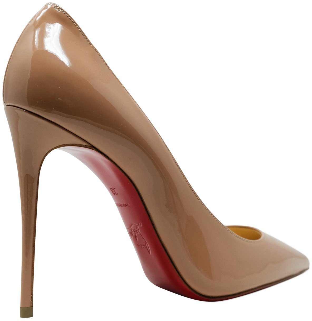 Christian Louboutin CHRISTIAN LOUBOUTIN 3191411 PK20 NUDE PATENT KATE 100 PUMPS Beige