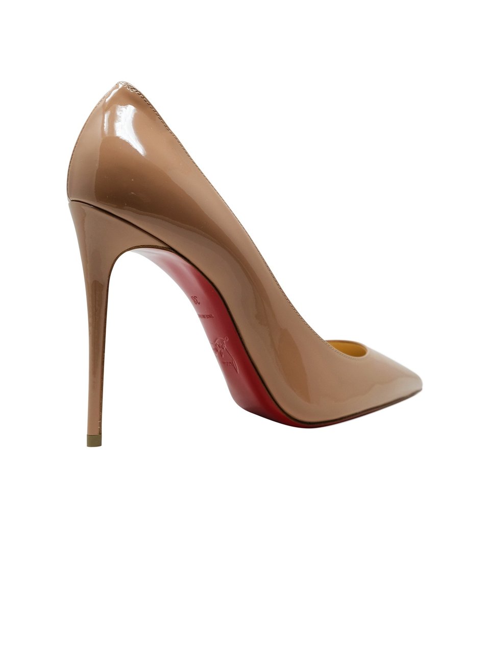 Christian Louboutin CHRISTIAN LOUBOUTIN 3191411 PK20 NUDE PATENT KATE 100 PUMPS Beige