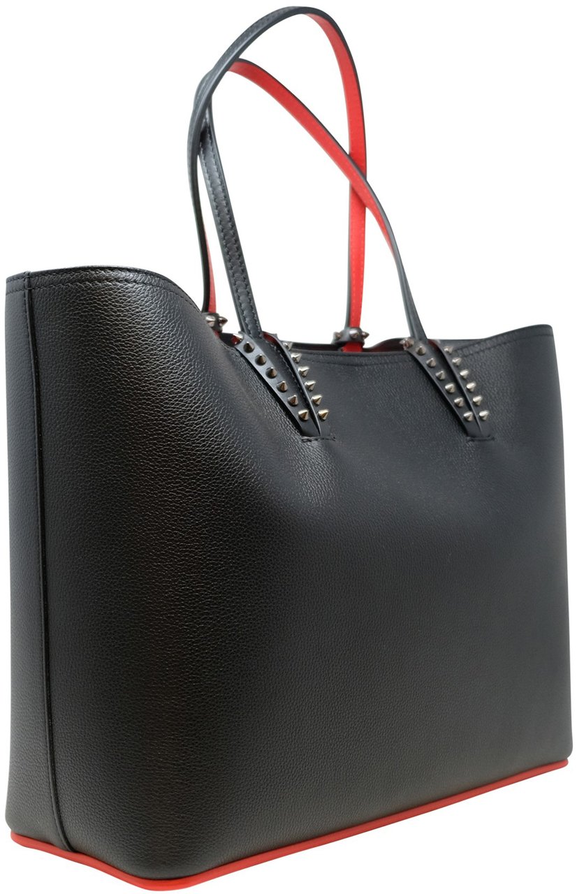 Christian Louboutin CHRISTIAN LOUBOUTIN 3205218 CM53 BLACK LEATHER CABATA CALF EMPIRE BAG Zwart