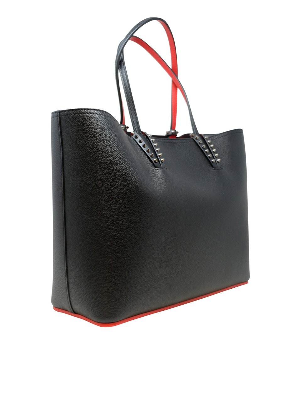 Christian Louboutin CHRISTIAN LOUBOUTIN 3205218 CM53 BLACK LEATHER CABATA CALF EMPIRE BAG Zwart