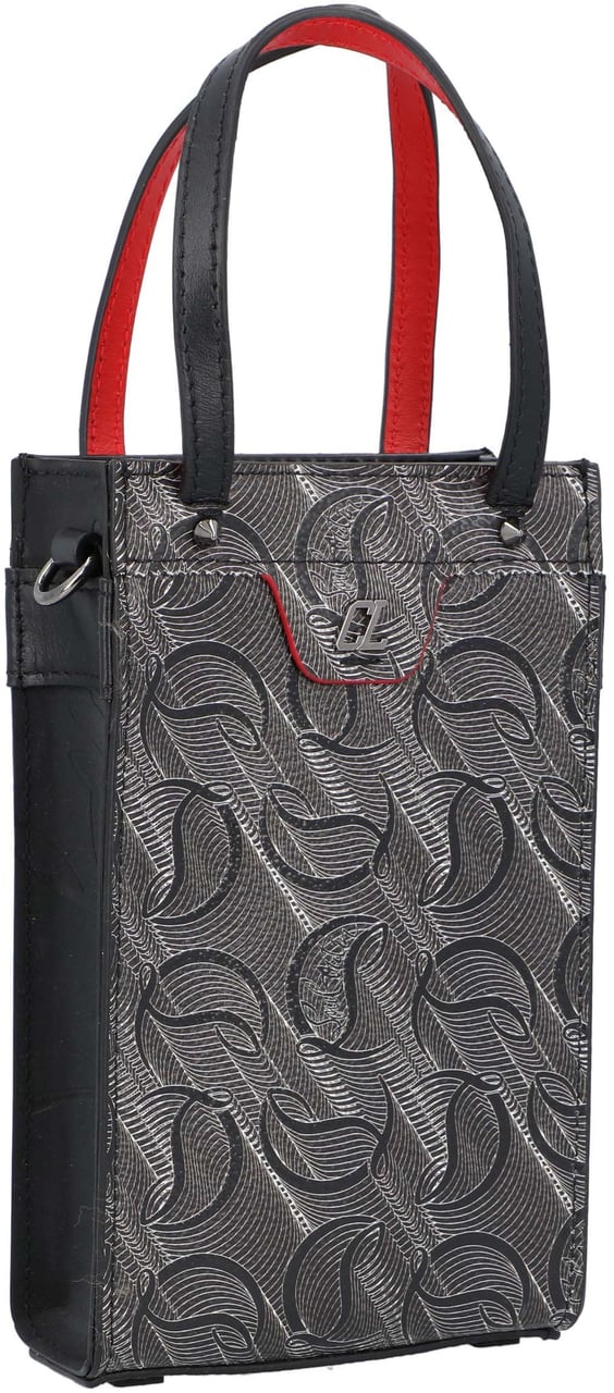 Christian Louboutin Monogram Ruistote Nano Tote Black Grijs