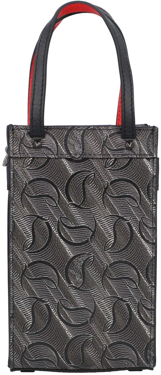Christian Louboutin Monogram Ruistote Nano Tote Black Grijs
