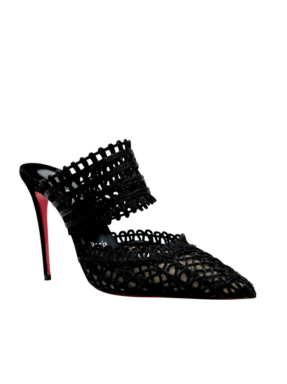 Christian Louboutin CHRISTIAN LOUBOUTIN 3230394 B439 BLACK PATENT DEIA 100  SANDALS Zwart