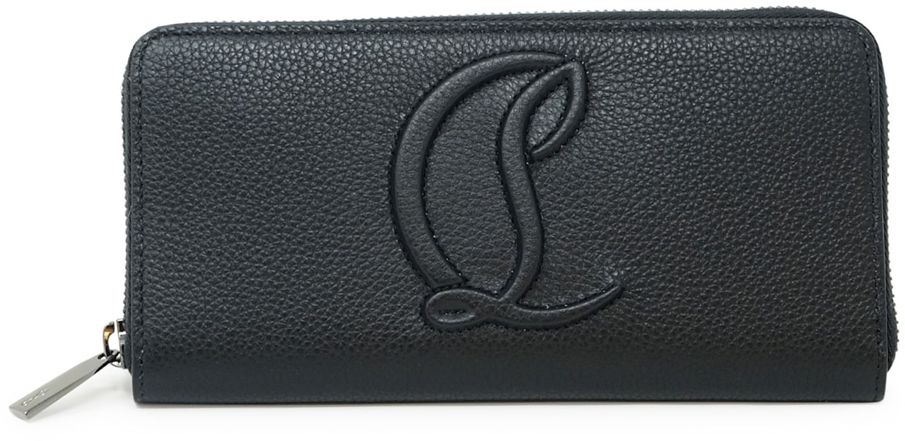 Christian Louboutin CHRISTIAN LOUBOUTIN 3235083 CM53 BLACK CALF BY MY SIDE LONG WALLET Zwart