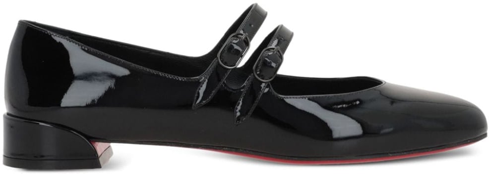 Christian Louboutin Flat Shoes Black Zwart