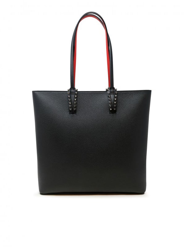 Christian Louboutin CHRISTIAN LOUBOUTIN 3245086 BK01 BLACK LEATHER CABATA ZIPPED  BAG Zwart