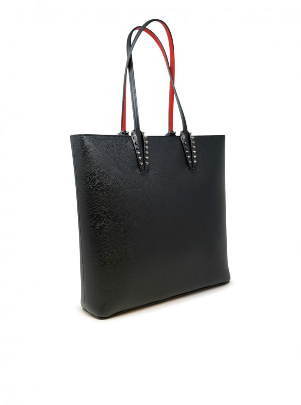 Christian Louboutin CHRISTIAN LOUBOUTIN 3245086 BK01 BLACK LEATHER CABATA ZIPPED  BAG Zwart