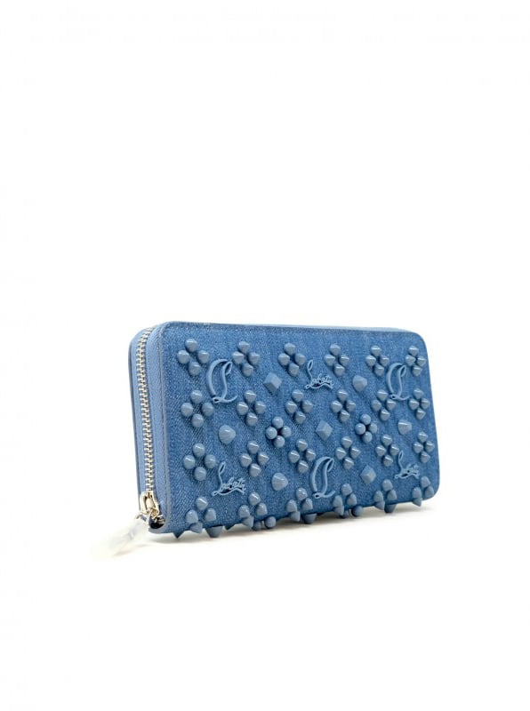 Christian Louboutin CHRISTIAN LOUBOUTIN 3245238 4229 BLUE  PANETTONE LOUBINTHESKY WALLET Blauw