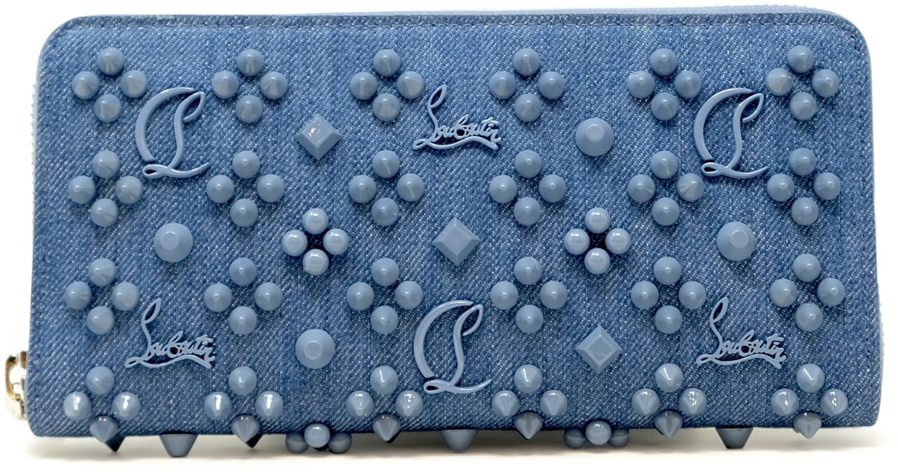 Christian Louboutin CHRISTIAN LOUBOUTIN 3245238 4229 BLUE  PANETTONE LOUBINTHESKY WALLET Blauw