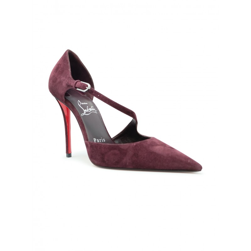 Christian Louboutin CHRISTIAN LOUBOUTIN 3250637 R839 BORDEAUX SUEDE MISS ZIGGYTA PUMPS Rood