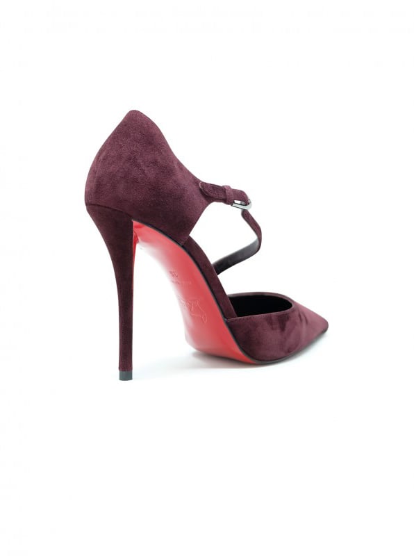 Christian Louboutin CHRISTIAN LOUBOUTIN 3250637 R839 BORDEAUX SUEDE MISS ZIGGYTA PUMPS Rood