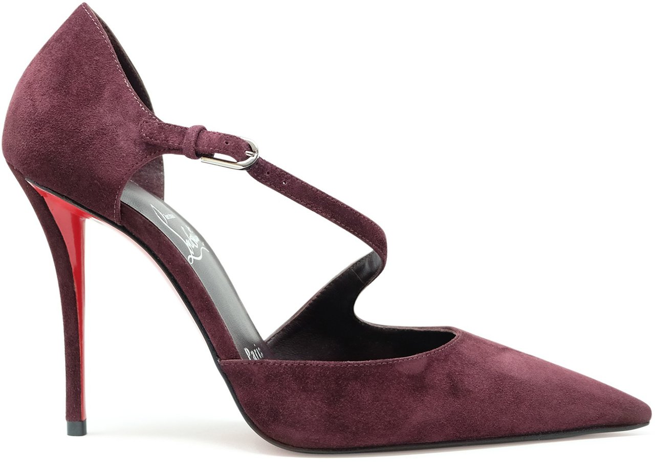 Christian Louboutin CHRISTIAN LOUBOUTIN 3250637 R839 BORDEAUX SUEDE MISS ZIGGYTA PUMPS Rood