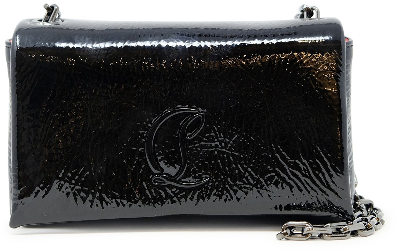 Christian Louboutin CHRISTIAN LOUBOUTIN 3255017 BK01 BLACK LEATHER LOUBI54 BAG Zwart