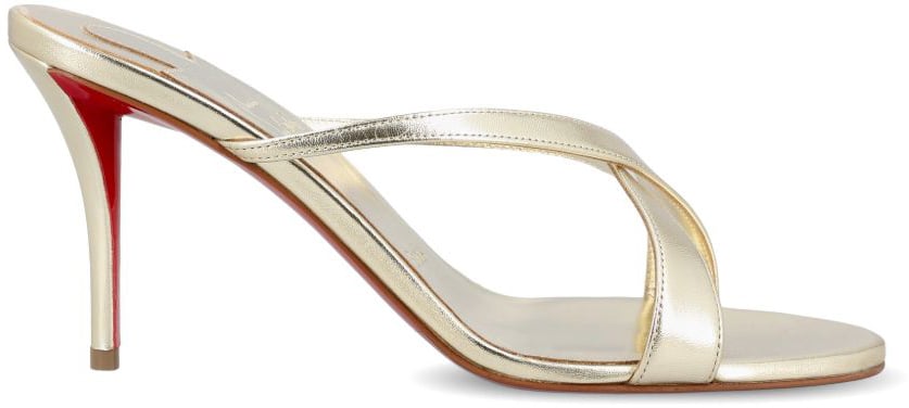 Christian Louboutin Sandals Silver Goud