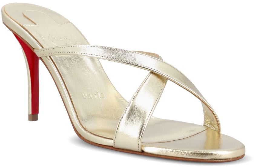 Christian Louboutin Sandals Silver Goud