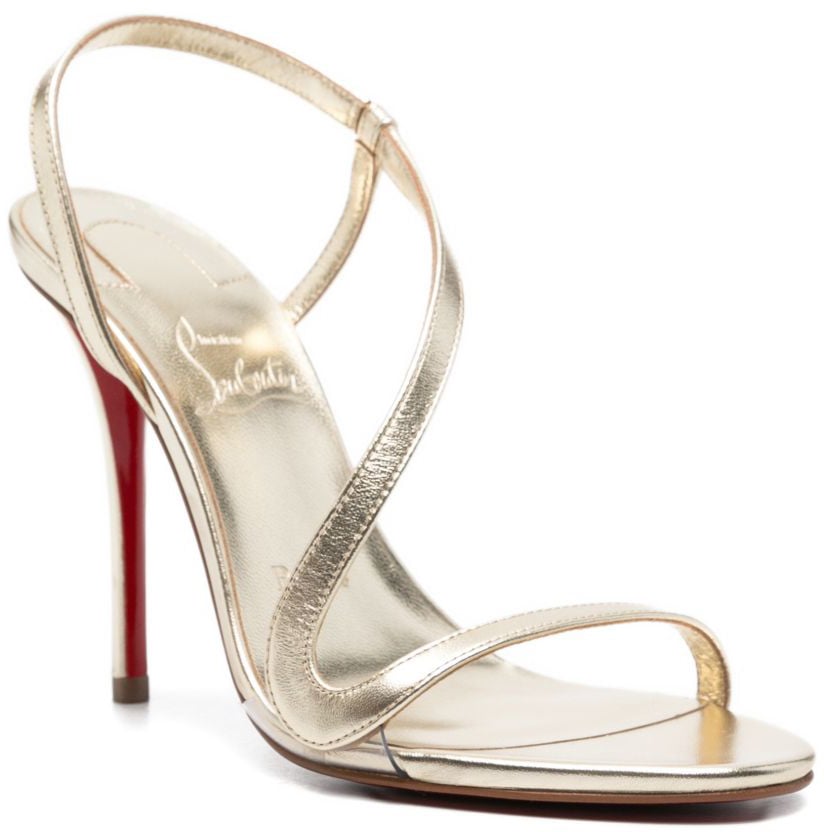 Christian Louboutin Sandals Silver Goud