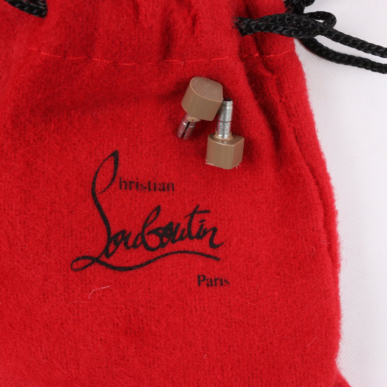 Christian Louboutin Christian Louboutin Demi You 100 Patent Leather Heels in Beige, Size 38 EU Beige