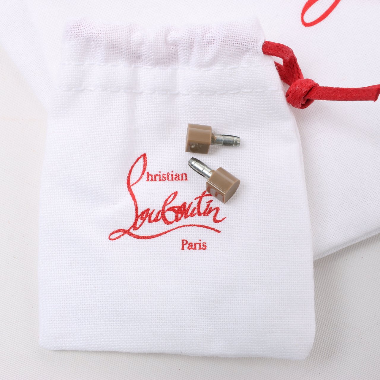 Christian Louboutin Christian Louboutin Iriza 85 Leather Heels in Bianco, Size 41 EU Wit