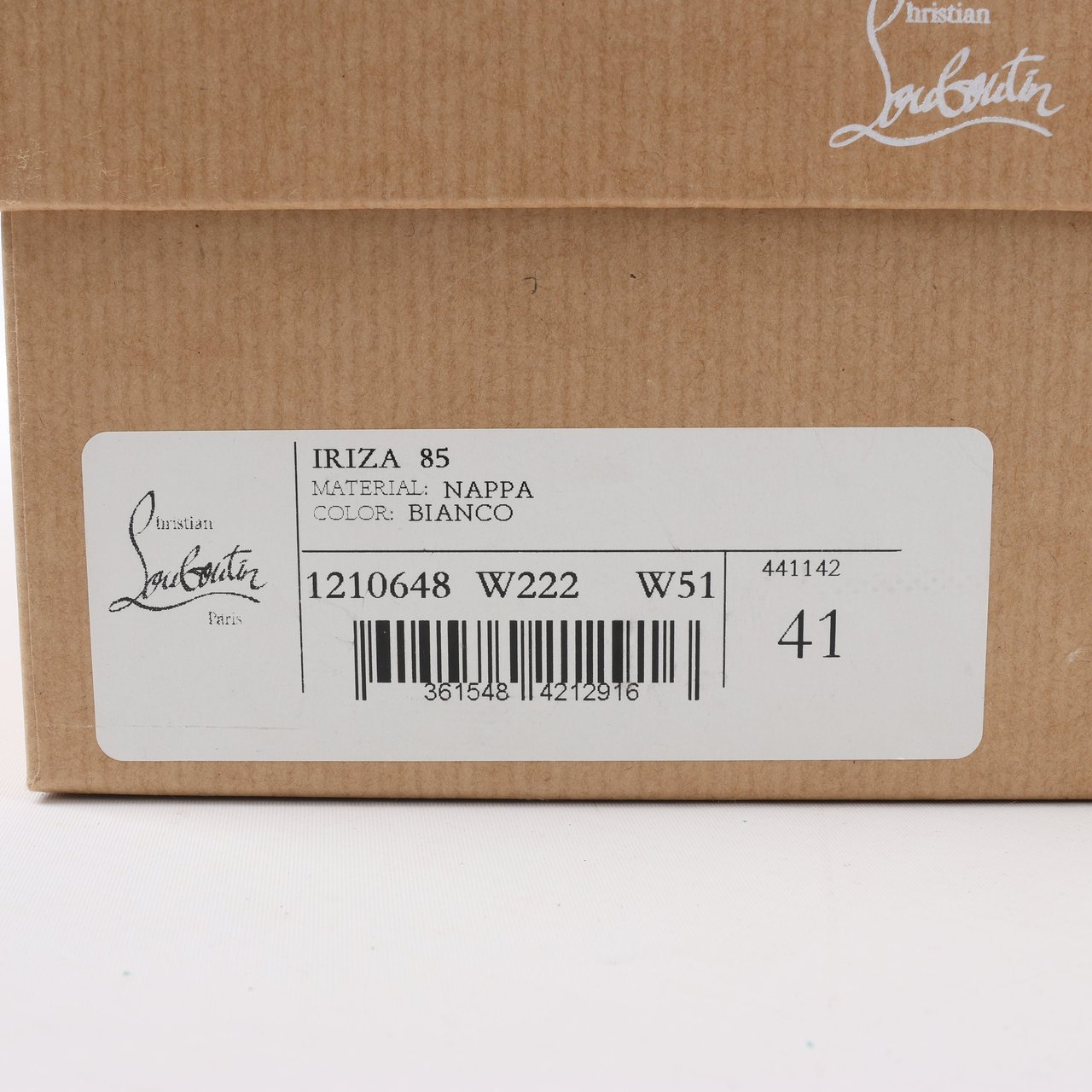 Christian Louboutin Christian Louboutin Iriza 85 Leather Heels in Bianco, Size 41 EU Wit