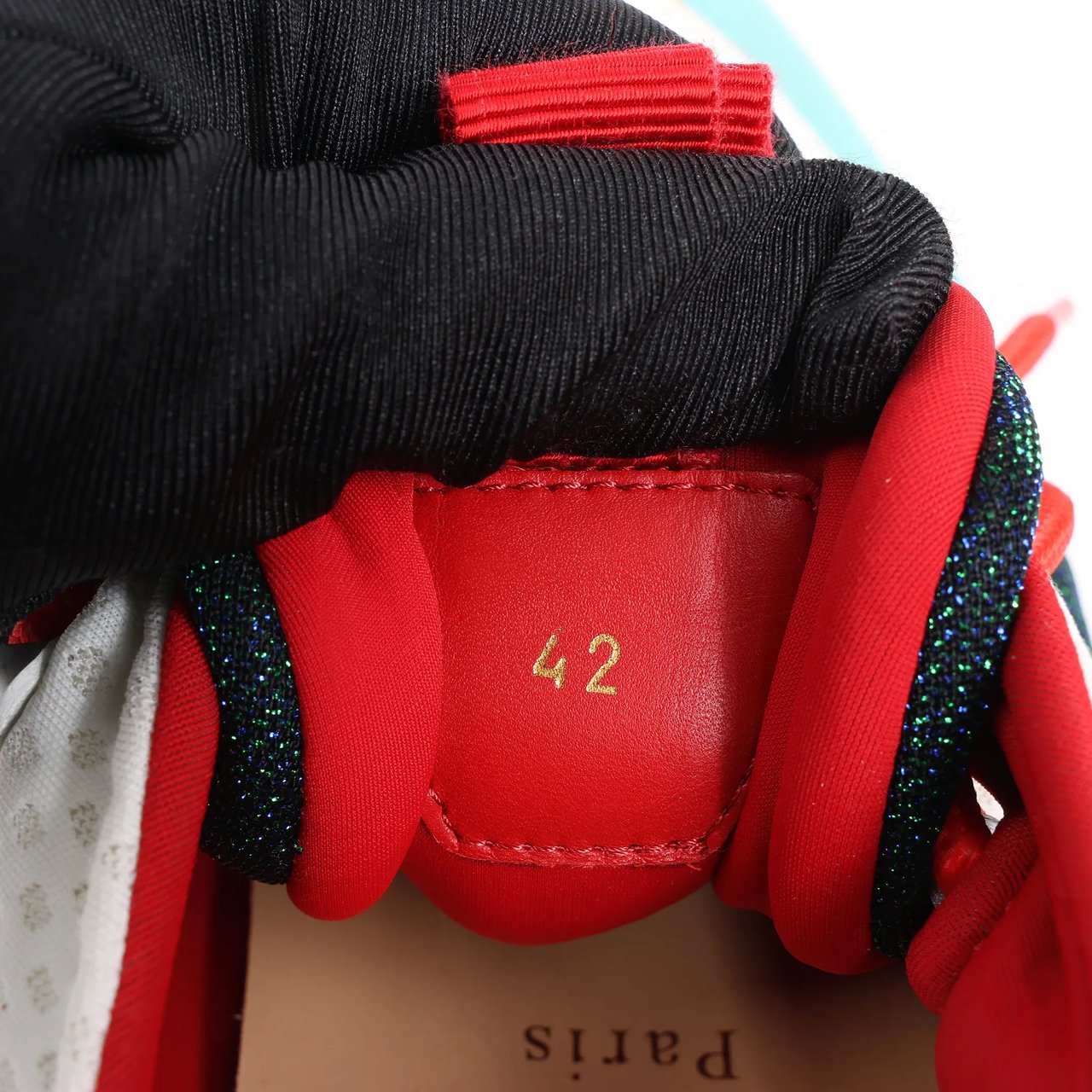 Christian Louboutin Christian Louboutin Red Runner Leather Sneakers in Multicolor, Size 42 EU Divers