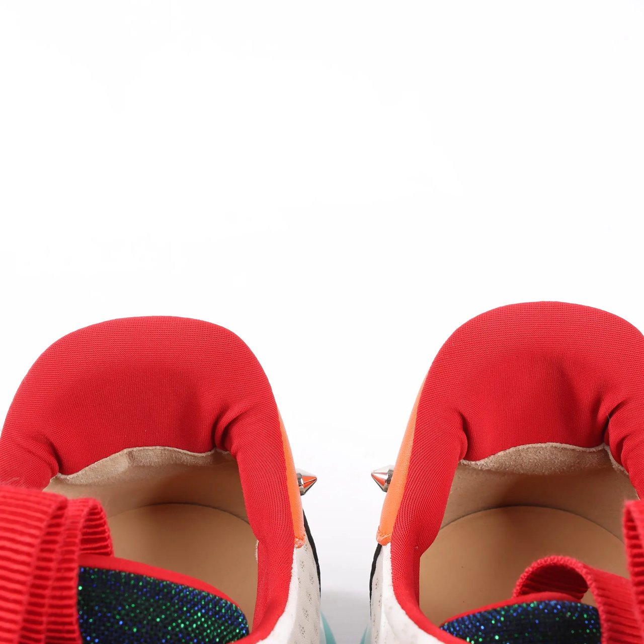 Christian Louboutin Christian Louboutin Red Runner Leather Sneakers in Multicolor, Size 42 EU Divers