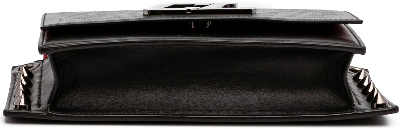 Christian Louboutin Leather Wallstrap Monogram Messenger Bag Zwart