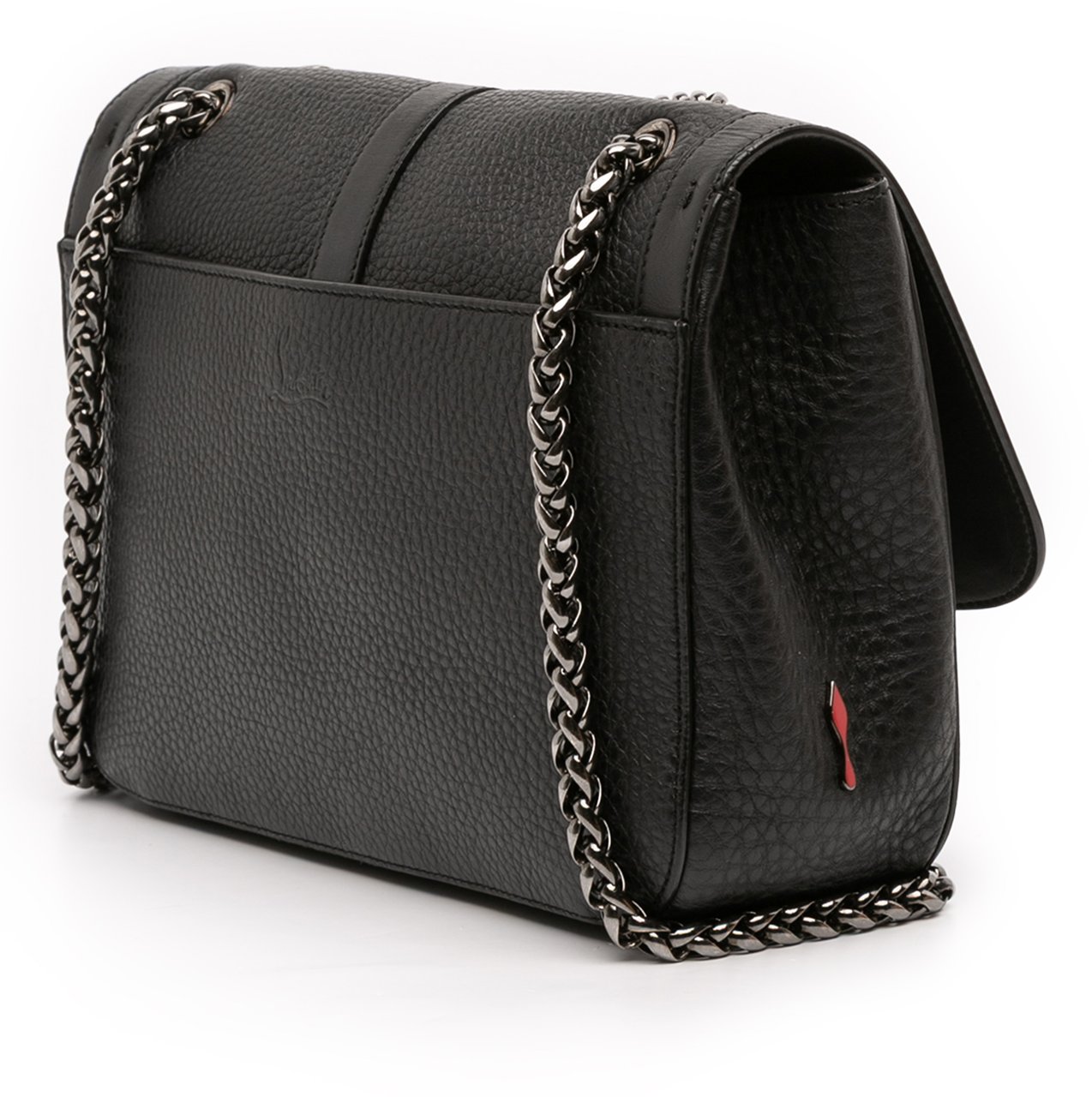 Christian Louboutin Small Leather Sweet Charity Crossbody Zwart