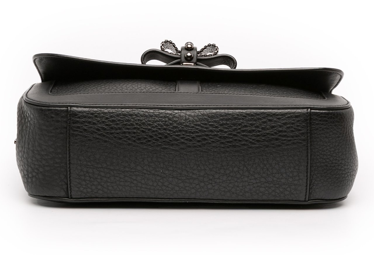 Christian Louboutin Small Leather Sweet Charity Crossbody Zwart