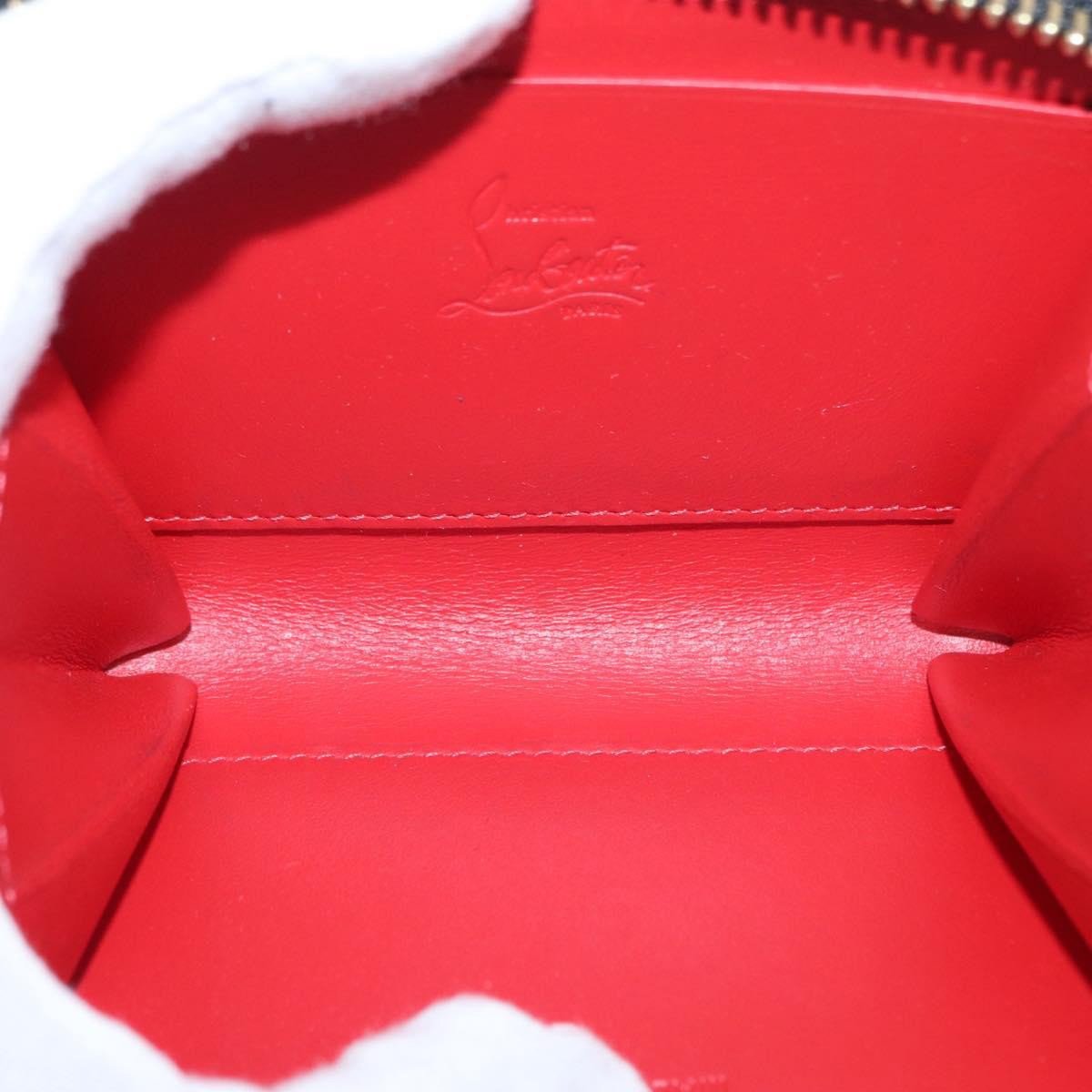 Christian Louboutin Christian Louboutin Panettone Coin Purse Embellished Leather Zwart
