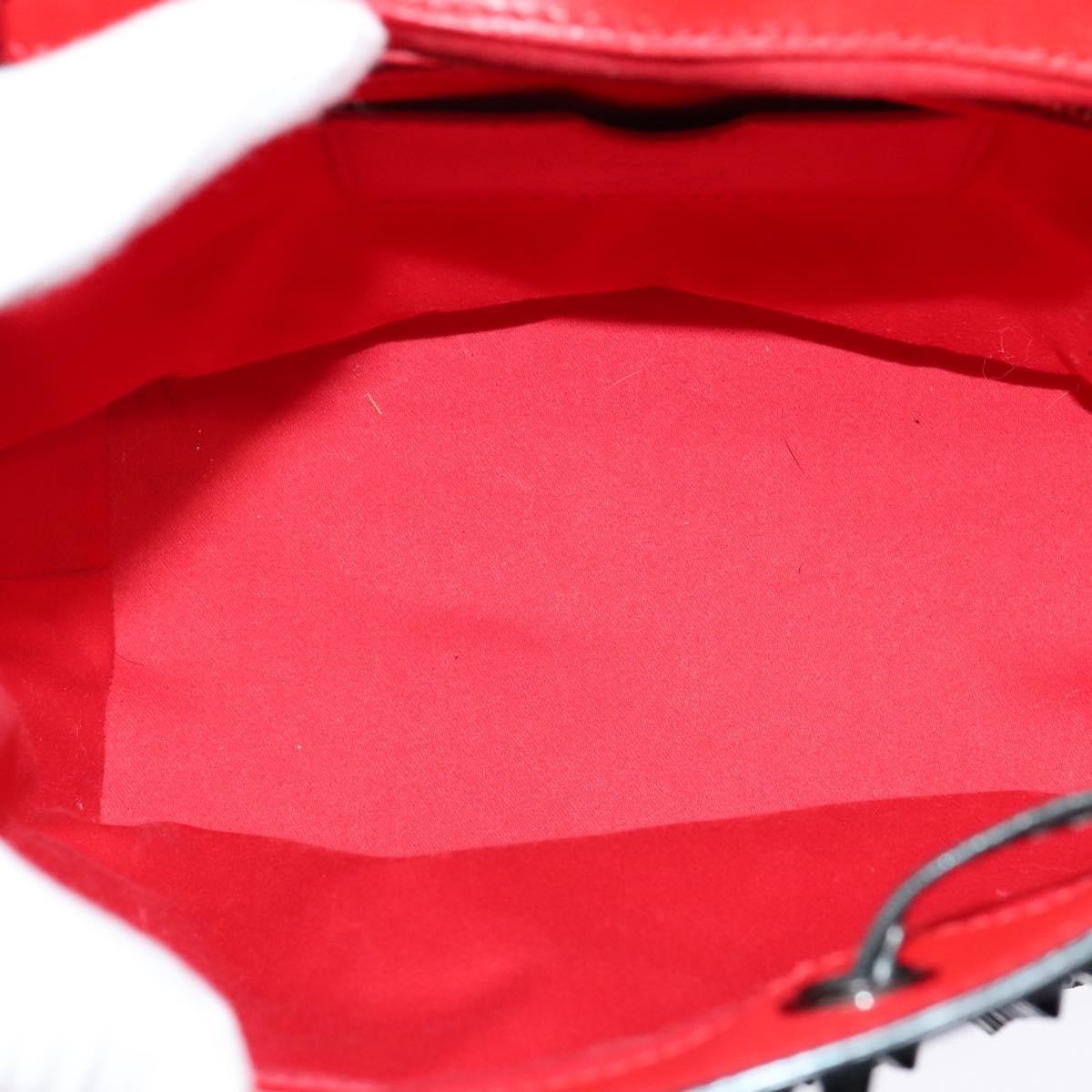 Christian Louboutin Christian Louboutin Lucky L Convertible Backpack Spiked Leather and Suede Zwart