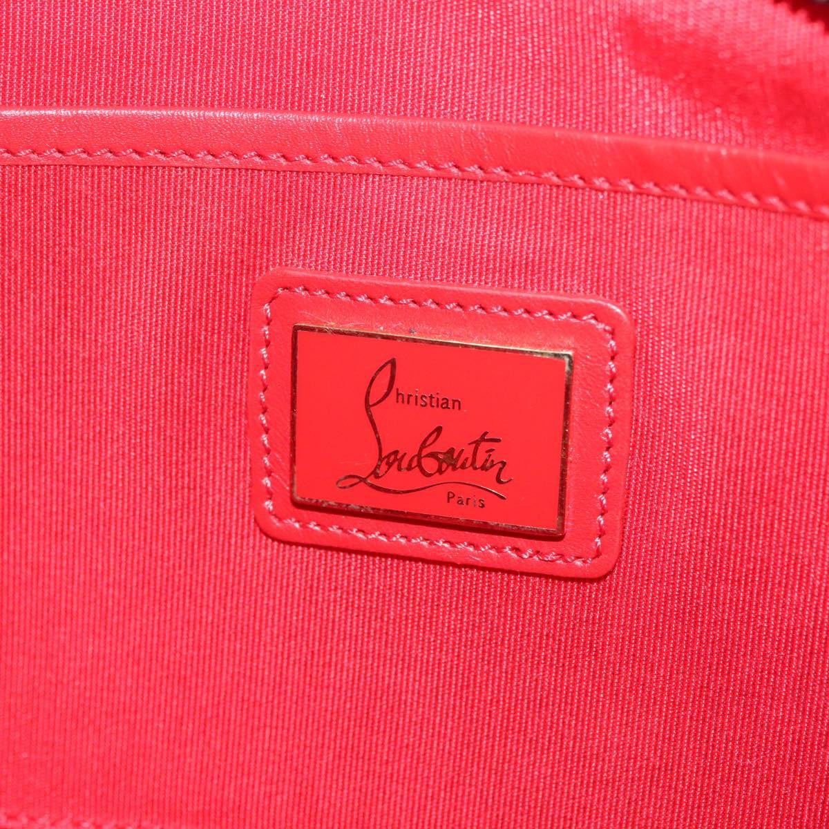 Christian Louboutin Christian Louboutin Loubiclutch Spiked Leather Zwart