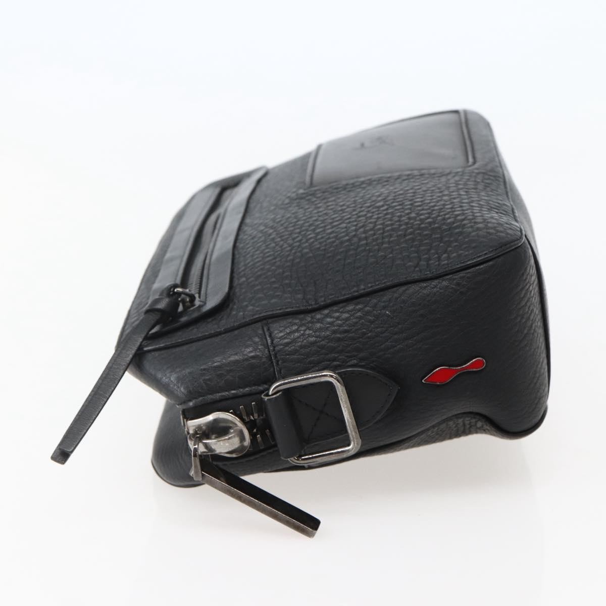 Christian Louboutin Christian Louboutin Loubiclutch Leather Zwart