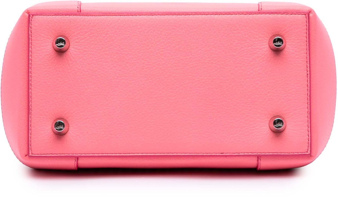 Christian Louboutin Leather Studded Eloise Top Handle Bag Roze