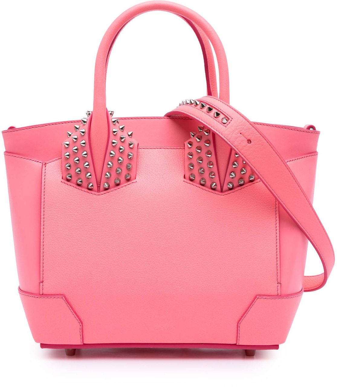 Christian Louboutin Leather Studded Eloise Top Handle Bag Roze