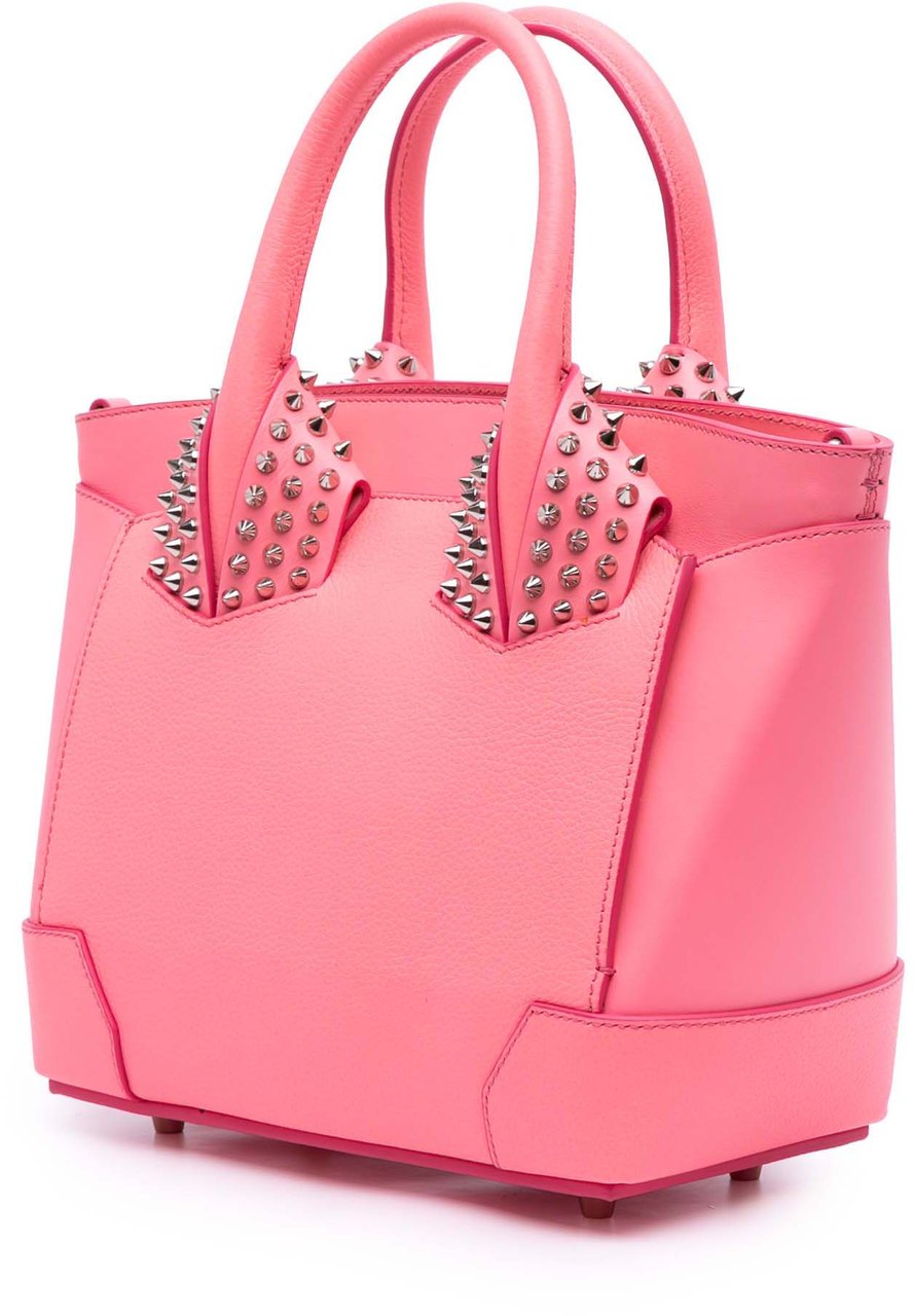Christian Louboutin Leather Studded Eloise Top Handle Bag Roze