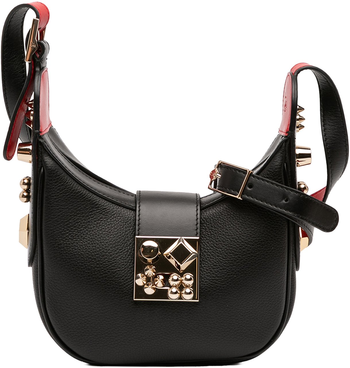 Christian Louboutin Mini Leather Carasky Crossbody Zwart