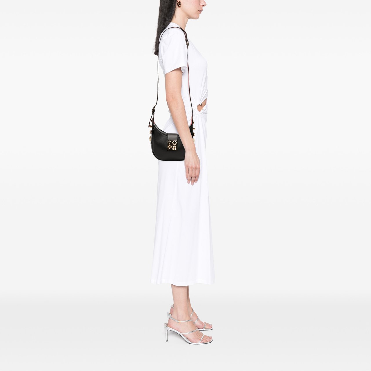 Christian Louboutin Mini Leather Carasky Crossbody Zwart