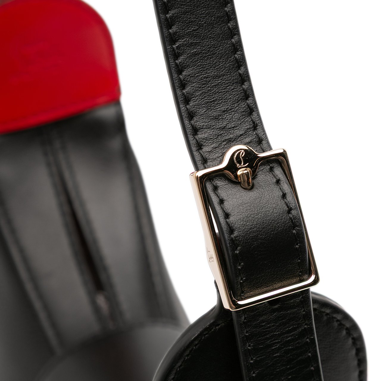 Christian Louboutin Mini Leather Carasky Crossbody Zwart